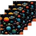 thumbnail image 2 of Coolnut Space Planets Washcloths 4 Pack, Highly Absorbent Soft Cotton Fingertip Towels for Bathroom, Kitchen, Gym, Spa, Home Decor, 12 x 12 Inch Washcloth Gift, 2 of 7
