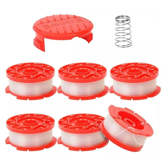 Craftsman String Trimmer Spool Replacement Kit - 6 Spools, Cap, Spring for CMZST065 CMCST900 CMCST910 CMCST915 CMCST98020 CMESTA900 CMEST913 CMESTE920