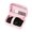 Pink PU, variant on Portable Digital Camera Protective Case, Water Resistant Photography Storage Pouch with Pocket & Strap, Shock Absorption Hard Shell Organizer for Compact CCD Cameras Travel Vlogging (Pink Fabric)