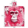 thumbnail image 2 of Monkey Extra Large Canvas Picnic Blanket - Waterproof Outdoor Beach Mat with Carry Strap for Family - Foldable, Portable, and Durable - Camping, Park, and Travel - 200x200cm, 2 of 6