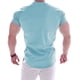 thumbnail image 3 of Playeras Elvqul para Hombre sin Estampado Manga Corta Casuales Azul Claro Cuello Redondo Algodón, 3 of 3