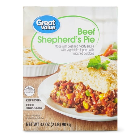 Great Value Frozen Beef Shepherd's Pie, 32 oz