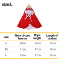 thumbnail image 2 of Christmas Cat Costume Santa Hat With Scarf Kitty Xmas Outfit Apparel Pet Santa Claus Set For Kitten, Puppy, 2 of 5