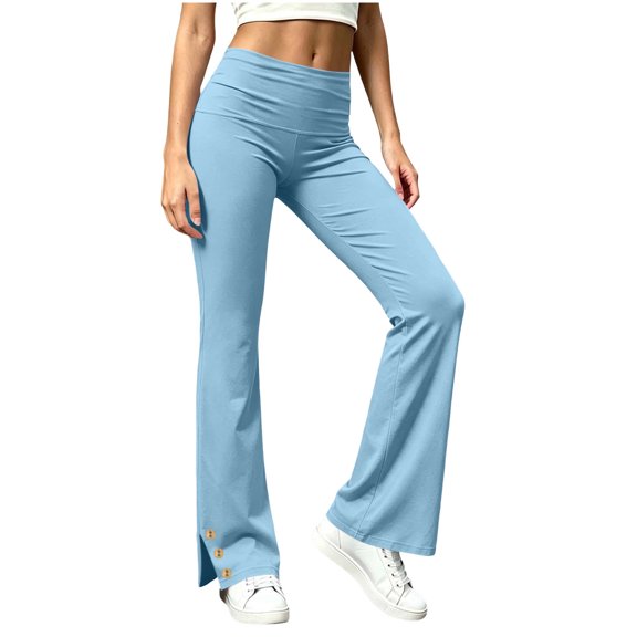 Ozmmyan Wide Leg Sweatpants for Womens High Waist Pants Loose Fit Lounge Pants Solid Color Drawstring Pants Casual Yoga Workout Pants Comfy Sleepwear Pajama Bottoms Home Wear Streetwear