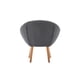 thumbnail image 4 of Sillón Zacatelco encino Estilo Retro Color Gris oscuro Gaia Herbs Zacatelco, 4 of 7