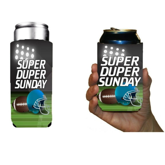 Super Duper Sunday Football Standard & Slim Can Cooler Set (12 in Total)