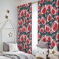 thumbnail image 5 of Blackout Kids Curtains,Green Red Footballs Pattern Childrens Insulated Curtains Set Of 2,Bedroom Essentials,Toddler Room Decor 52"x84", 5 of 5