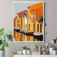 thumbnail image 4 of Yellow House Canal View Decor Canvas Painting，Suitable for Living Room，Office，Dining Room，Bathroom Decor, 4 of 8