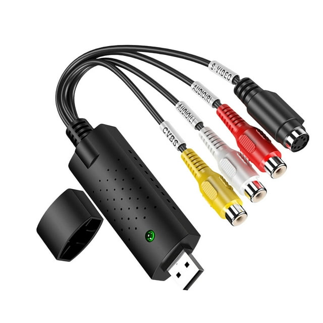 Langgg USB2.0 Audio AV TV Card VHS to DVD Converter Analog Video to Digital Format Record Capture Card PC Adapter