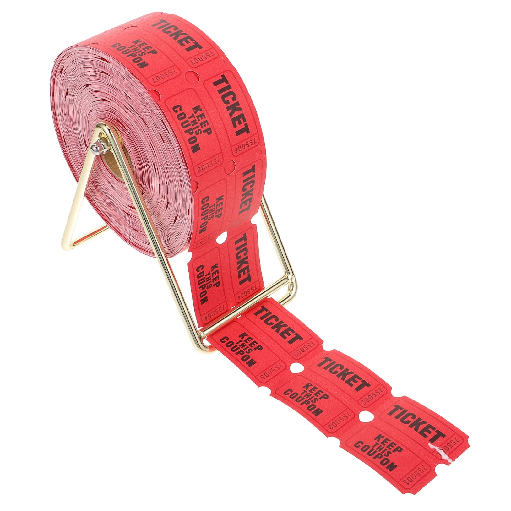 WHAMVOX 1 Set of Raffle Tickets Roll Amusement Park Tickets Roll Tickets Label Roll with Raffle Ticket Dispenser