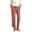 Red, variant on Women's Daily Elastic Waist Straight Leg Pants with Pockets Solid Loose
