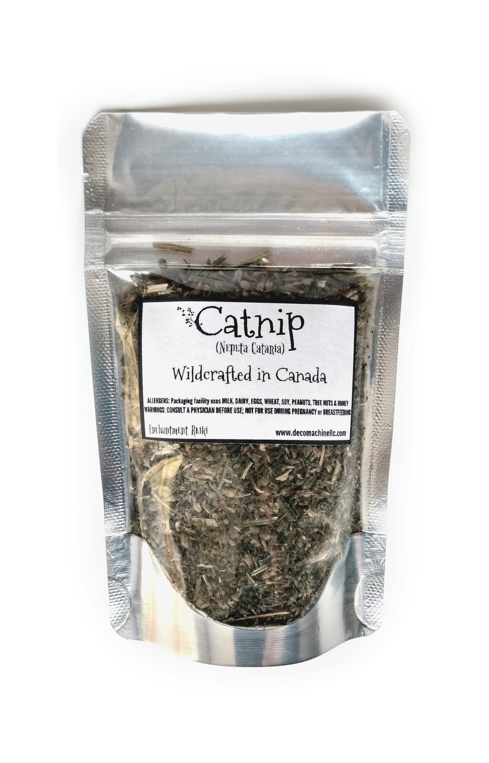 Reiki Charged Catnip Nepeta Cataria Wildcrafted in Canada Loose Leaf Dried Herb 0.25 oz bag Small Sample Tea