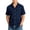 Navy, variant on HAiming Boys School Shirts Summer Short Sleeve Collared Uniform Tee with Pockets Loose Casual Solid Color Blouses Outwear Kids Tops