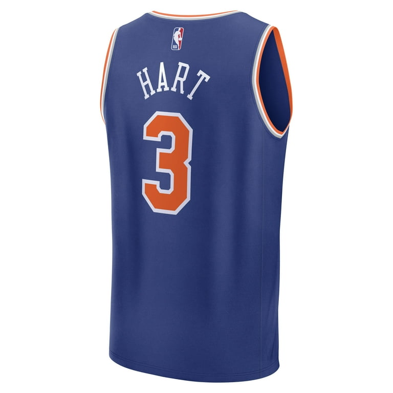 Men's Fanatics Josh Hart Blue New York Knicks Fast Break Replica