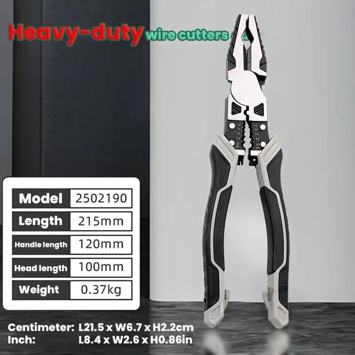 5-in-1 Multifunctional Tiger Pliers Industrial Grade Automatic Wire Stripper Cutter with PVC Handle