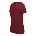 thumbnail image 2 of Natural Uniforms Women's Short Sleeve Round-Neck T-Shirt Under Scrub (Burgundy, XX-Large), 2 of 5