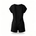 thumbnail image 5 of PWPSG Womens Summer Denim Overalls Square Neck Sleeveless Casual Playsuits with Adjustable Straps and Side Pockets Black L, 5 of 7
