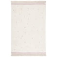 thumbnail image 2 of SAFAVIEH Easy Care Leptis Polka Dots Area Rug, 4' x 6', Ivory/Pink, 2 of 12