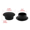 thumbnail image 2 of Unique Bargains 12 Pcs Plastic 10mm Diameter Flush Mounted Tube Insert Caps Cover Black, 2 of 4