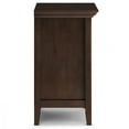 thumbnail image 3 of Table de Chevet Traditionnelle en Bois Massif Amherst 24 Pouces de Large en Brun Roux, 3 of 9
