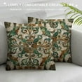 thumbnail image 3 of JEUXUS Decorative Pillow Case Vintage Floral with Flower Throw Pillow Cover Square Accent Home, 3 of 5