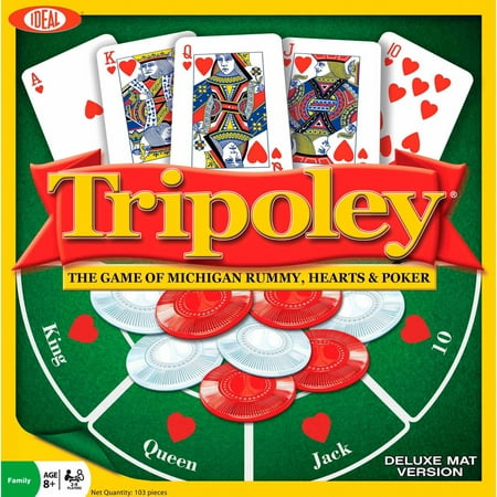 Ideal Tripoley Deluxe Mat Edition Card Game