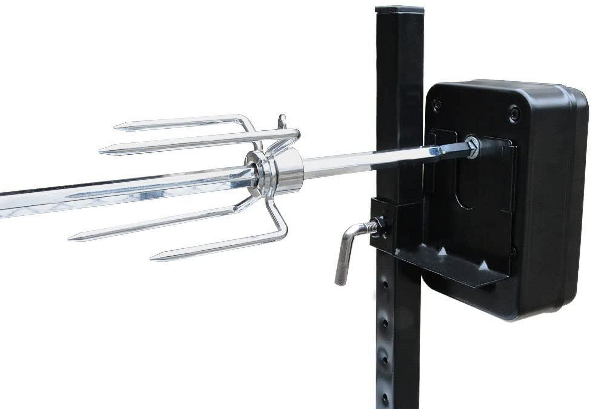 Only Fire 360 Adjustable Electric BBQ Rotisserie Grill and Spit Kit Outdoor Camping Grill