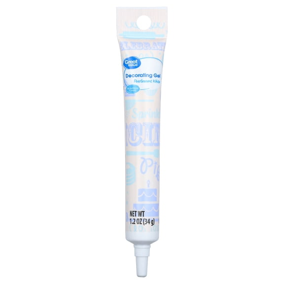 Great Value Decorating Gel, Pearlescent White, 1.2 oz
