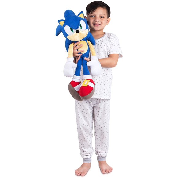 Super Sonic Hedgehog Plush Toy Children'S Playmates 17.72 inch, Gifts For Xmas/New Years/Thanksgiving/Birthday/Children's Day