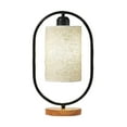 thumbnail image 2 of Yyuenw Modern Table Lamp for Bedroom Night Light 3 Way Dimmable Nightstand Lamp Flaxen Fabric Shade for Living Room Office Dorm-Solid Wood-Solid Wood LED Bulb Included, 2 of 5