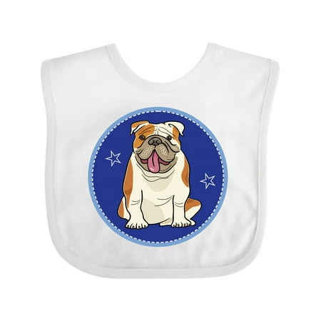

Inktastic Bulldog Dog Funny Puppy Boys or Girls Baby Bib