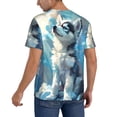 thumbnail image 2 of Hirioo Cloud Sunshine Puppy for Men's Baseball T-shirt Shirts Short Sleeve Casual Summer Button Stretch T Shirts,Size S-4XL-3X-Large, 2 of 7