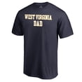 thumbnail image 2 of Men's Navy West Virginia Mountaineers Team Dad Crewneck T-Shirt, 2 of 3