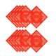 thumbnail image 4 of Papel cuadrado chino rojo Xuan Doufang, adornos tradicionales para escribir, manualidades. 10 piezas de 45 cm, 4 of 9