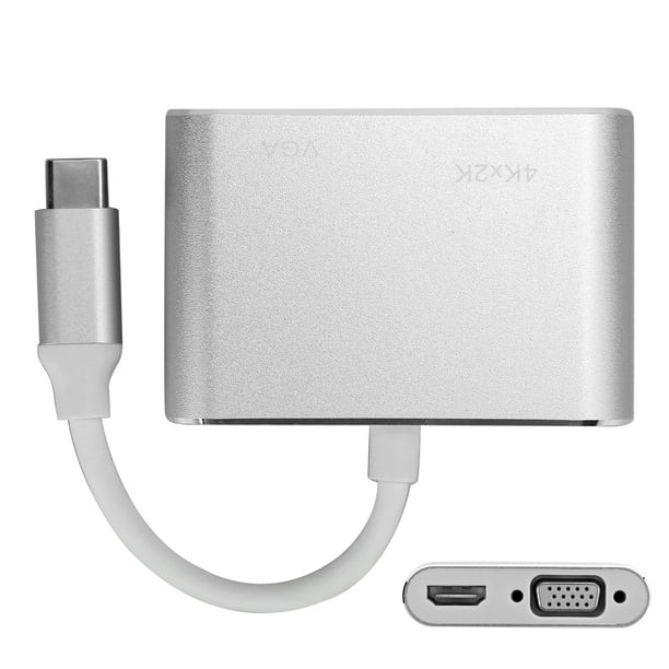 Base De Conexión Tipo C Con , VGA Y Resolución 4K, Modo Alternativo DisplayPort Para Video De Ultra Alta Definición
