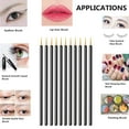 thumbnail image 5 of " 100PCS Disposable Eyeliner Makeup Brushes With Covers On the Hair, Makeup Eye Liner Tools Wands Applicator(Size: 9cm, Thick: 0.2cm, Color: Black)", 5 of 5