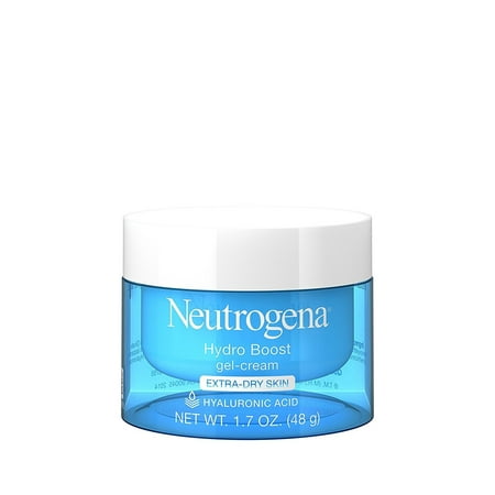 Neutrogena Hydro Boost Hyaluronic Acid Hydrating Face Moisturizer Gel-Cream to Hydrate and Smooth Extra-Dry Skin, 1.7 (Best Dmae Skin Cream)