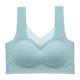 thumbnail image 3 of Gibobby Brasier deportivo para mujer Ropa interior cómoda y sexy para mujer, estilo sujetador y camiseta sin mangas(Azul,G), 3 of 5