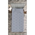 thumbnail image 3 of Ambesonne Geometric Quilted Bedspread Set 2 Pcs, Japanese Floor Style, Twin Size, Grey White, 3 of 3