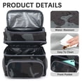 thumbnail image 5 of GYEUKHAM Double Layer Cooler Insulated Lunch Bag Adult Lunch Box Large Tote Bag for Men, Women, With Adjustable Strap,Front Pocket and Dual Large Mesh Side Pockets,Black Camo, 5 of 8