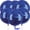 Blue-navy Blue, variant on Black Foil Balloons 6pcs 22 Inch Large Round Foil Big Giant 4D Jumbo Inflatable Mirror Ball Mylar Balloons for Halloween Graduation Birthday Retirement Anniversary Party Decorations