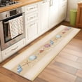 thumbnail image 2 of Runner Rug 2'x6', Yellow Summer Coastal Washable Non-Slip Hallway Runner Rugs, Modern Ocean Waves Starfish Shell Bedside Rugs Floor Mats Carpet Runners for Kitchen Bathroom Laundry Room, 2 of 8