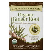 Lifestyle Awareness Organic Ginger Root Tea, 1.2 OZ