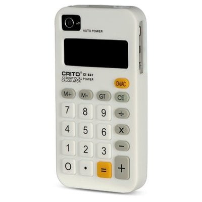 Pocket Calculator Silicone Case for iPhone 4 / 4S - (Best Calculator For Iphone 4s)