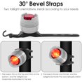 thumbnail image 4 of Bicycle Taillight Aluminum Alloy White Red LED Bike Tail Light MTB Rear Light Cycling Warning Lamp Helmet Lamps Built-in Battery, 4 of 5