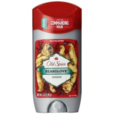 Old Spice Wild Collection Men's Deodorant, Bearglove 3 oz (Pack of 3)