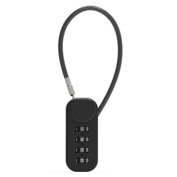 MYG 4 Digit Combination Padlock Anti-Theft Password Padlock Cabinet Steel Cable Password Lock Outdoor Travel Luggage Security Lock