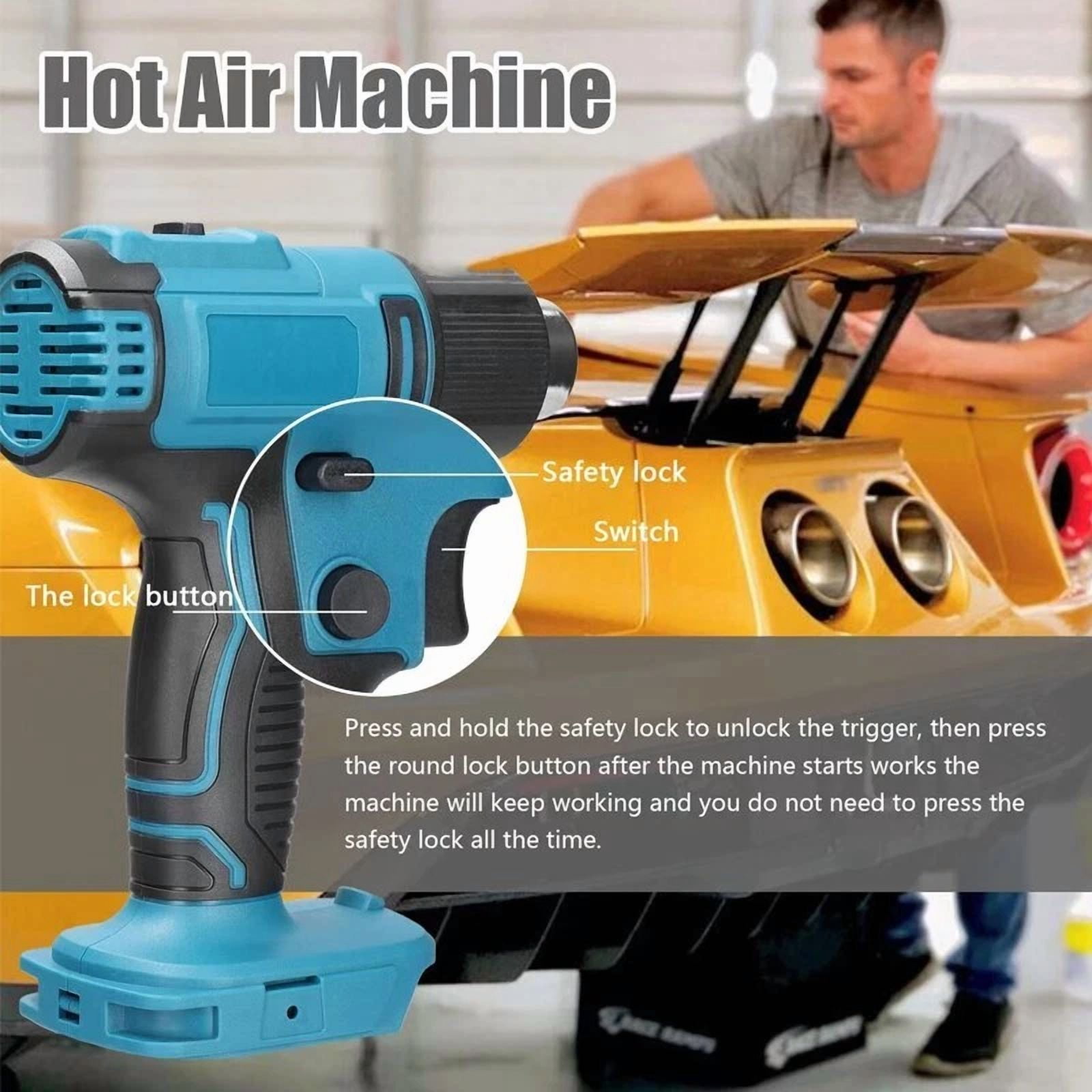 Cordless Electric Heat Gun Welding Gun Hot Air Gun for Makita 18V Battery