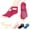 Style B, variant on 4-Pack Professional Yoga Socks for Women - Pilates Grip Socks for Barre, Dance, Plasticity, Home, Studio - Fits US 5-10