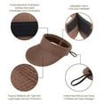 thumbnail image 4 of FZFLZDH Sun Visor Hats, Wide Brim Beach Hat Roll-up Golf Straw Sun Hat Packable Foldable Summer Beach Hat for Women (Brown), 4 of 6